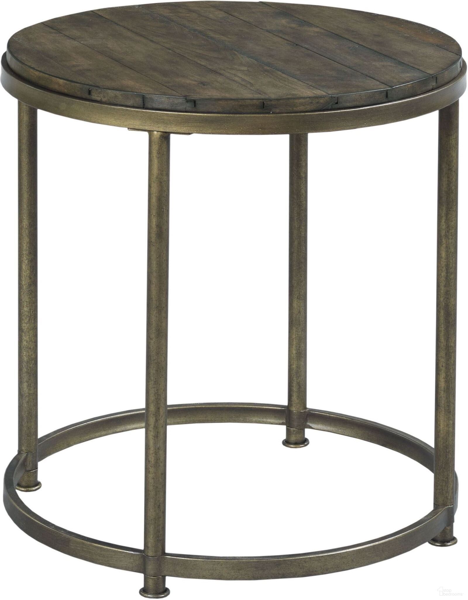 The appearance of Leone Weathered Barn Round End Table designed by Hammary in the traditional interior design. This brown piece of furniture was selected by 1StopBedrooms from Leone Collection to add a touch of cosiness and style into your home. Sku: 563-918. Material: Metal.