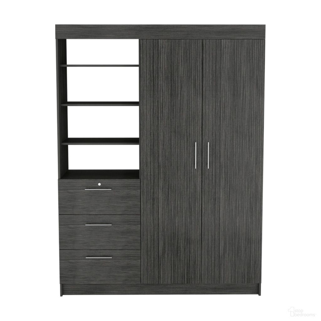 The appearance of 59 Inch Three Drawer Combo Dresser In Gray designed by Homeroots in the transitional interior design. This gray piece of furniture was selected by 1StopBedrooms from to add a touch of cosiness and style into your home. Sku: 546383. Material: Wood.