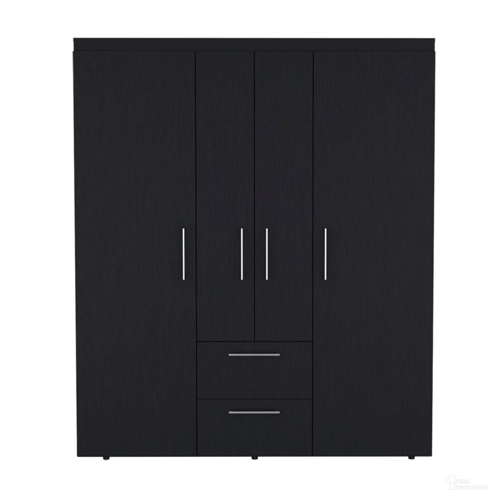The appearance of 59 Inch Two Drawer Combo Dresser In Black designed by Homeroots in the modern / contemporary interior design. This black piece of furniture was selected by 1StopBedrooms from to add a touch of cosiness and style into your home. Sku: 546424. Material: Wood.