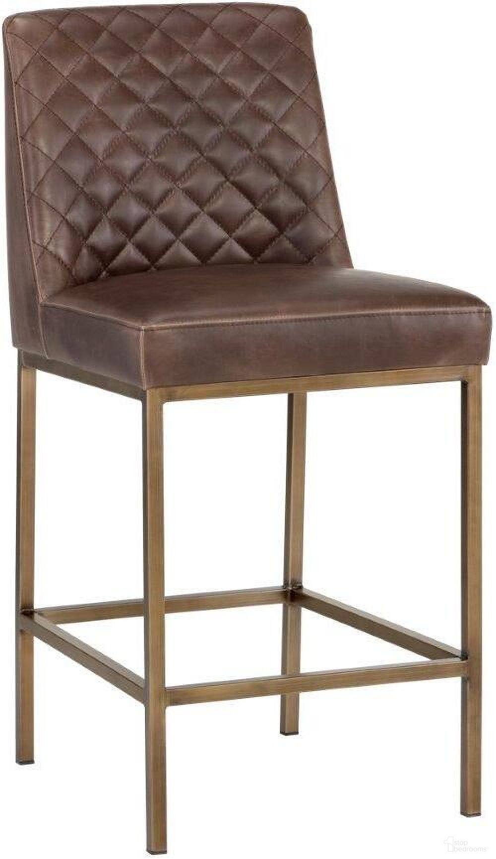 The appearance of 5west Leighland Havana Dark Brown Counter Stool designed by Sunpan in the transitional interior design. This brown piece of furniture was selected by 1StopBedrooms from 5West Collection to add a touch of cosiness and style into your home. Sku: 104907. Material: Faux Leather.