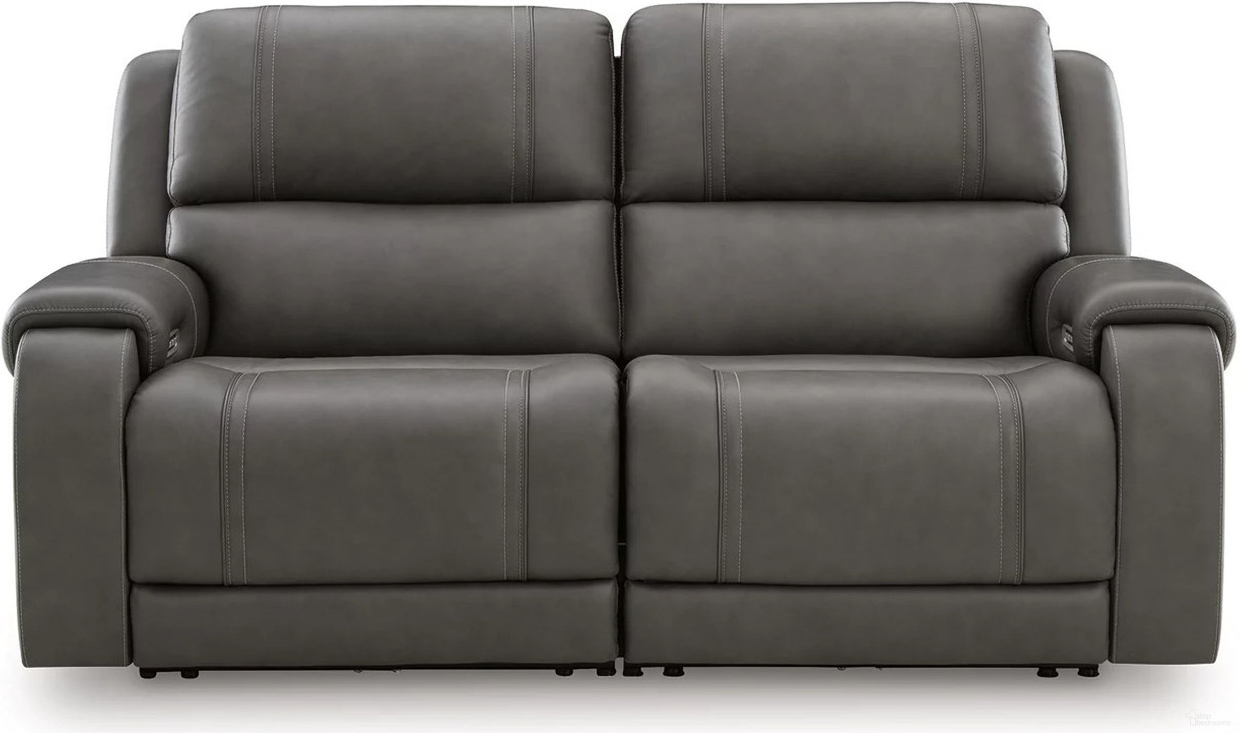 The appearance of 5Z - Pendley 2-Piece Power Reclining Sectional Loveseat In Anchor designed by Signature Design by Ashley in the modern / contemporary interior design. This anchor piece of furniture was selected by 1StopBedrooms from 5Z - Pendley Collection to add a touch of cosiness and style into your home. Sku: NCU1260058;NCU1260062. Material: Leather.