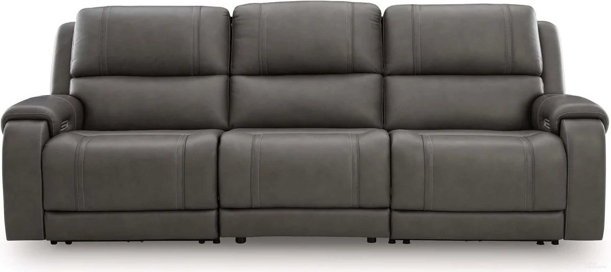 The appearance of 5Z - Pendley 3-Piece Power Sectional Reclining Sofa In Anchor designed by Signature Design by Ashley in the modern / contemporary interior design. This anchor piece of furniture  was selected by 1StopBedrooms from 5Z - Pendley Collection to add a touch of cosiness and style into your home. Sku: NCU1260046;NCU1260058;NCU1260062. Material: Leather.