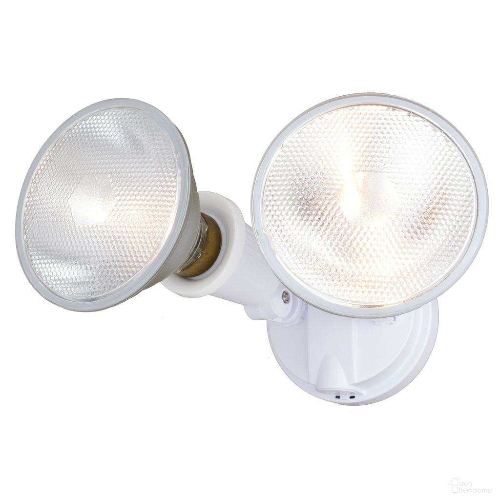 The appearance of 6.75 Inch 2 Light Outdoor Security Flood Light In White designed by Vaxcel in the transitional interior design. This white piece of furniture was selected by 1StopBedrooms from Outdoor Security Collection to add a touch of cosiness and style into your home. Sku: T0689. Material: Plastic.