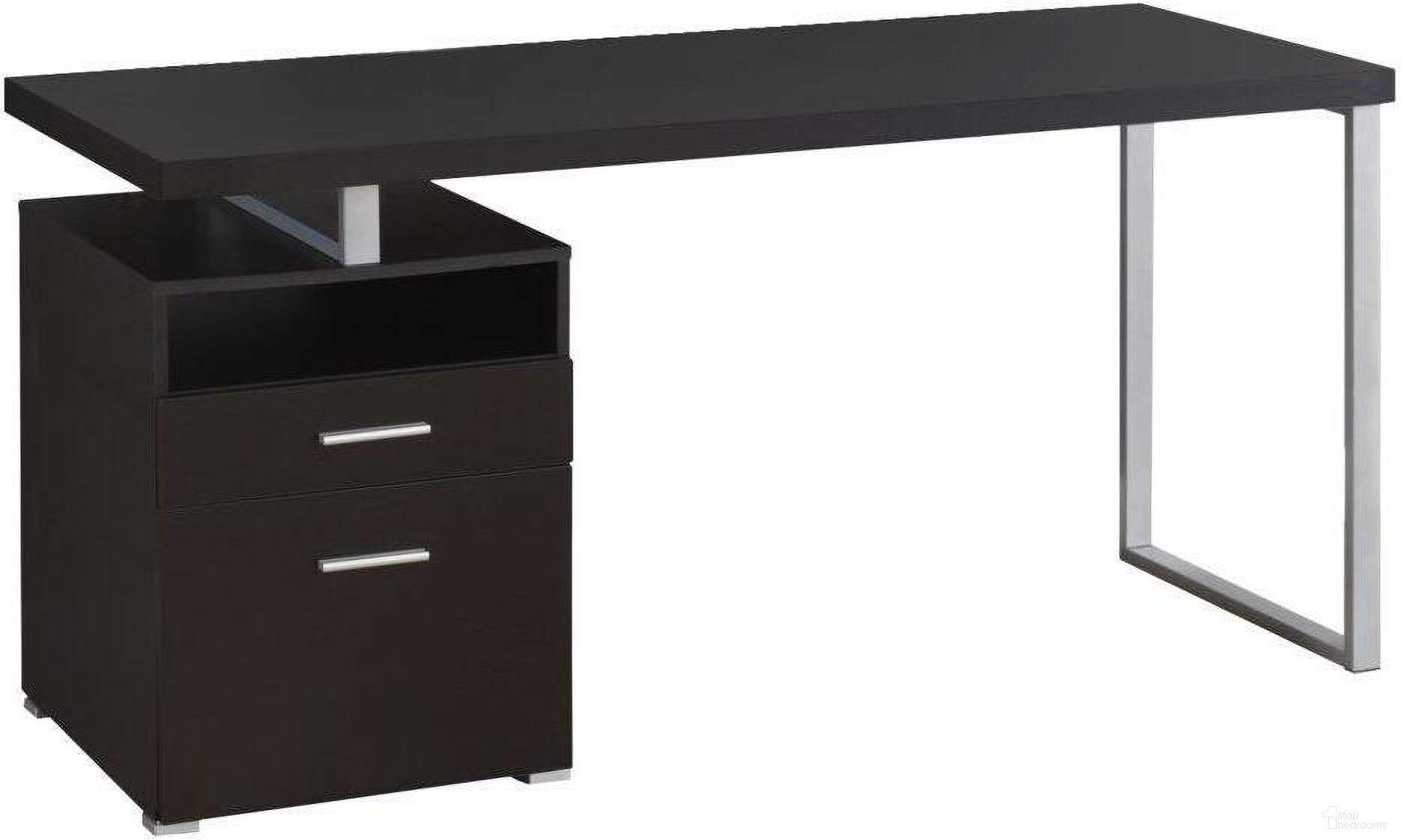 The appearance of 60 Inch Computer Desk In Espresso I 7143 designed by Monarch Specialties in the modern / contemporary interior design. This espresso piece of furniture  was selected by 1StopBedrooms from  to add a touch of cosiness and style into your home. Sku: I 7143. Material: MDF.