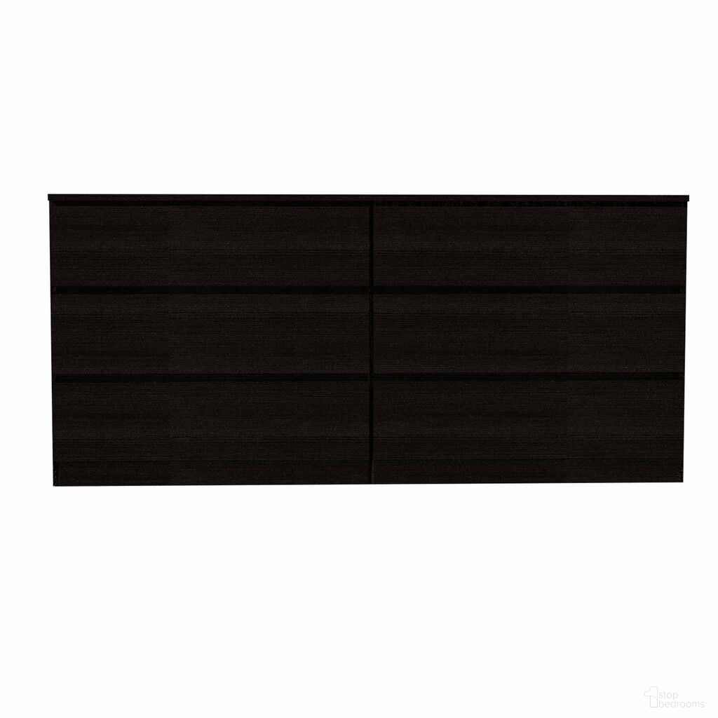 The appearance of 60 Inch Six Drawer Double Dresser In Black designed by Homeroots in the modern / contemporary interior design. This black piece of furniture was selected by 1StopBedrooms from to add a touch of cosiness and style into your home. Sku: 403757. Material: Wood.