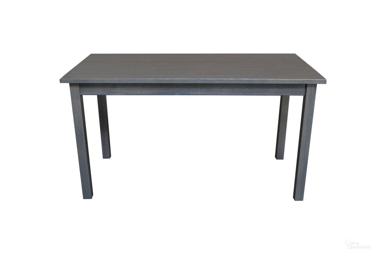 The appearance of 60 Inch Solid Wood Dining Table In Gray designed by Homeroots in the modern / contemporary interior design. This gray piece of furniture  was selected by 1StopBedrooms from  to add a touch of cosiness and style into your home. Sku: 548921. Table Base Style: Legs. Table Top Shape: Rectangular. Material: Solid Wood. Size: 27" x 60".