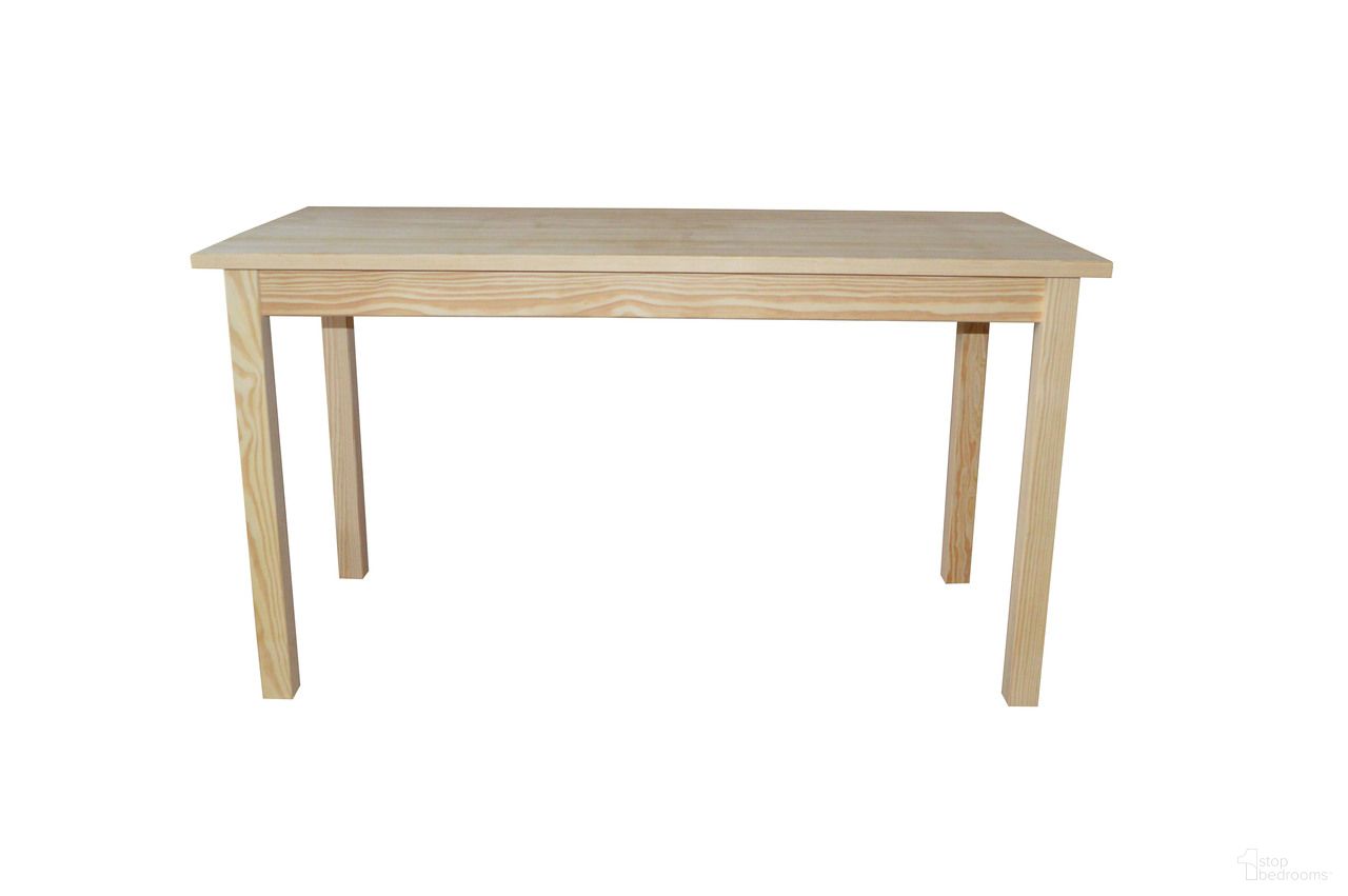 The appearance of 60 Inch Solid Wood Dining Table In Natural designed by Homeroots in the rustic / southwestern interior design. This natural piece of furniture  was selected by 1StopBedrooms from  to add a touch of cosiness and style into your home. Sku: 548926. Table Base Style: Legs. Table Top Shape: Rectangular. Material: Solid Wood. Size: 27" x 60".