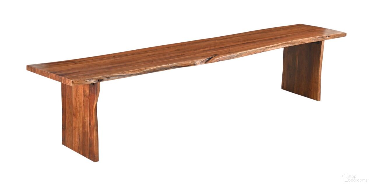 HomeRoots Live Edge Dining Bench - Thumbnail 2