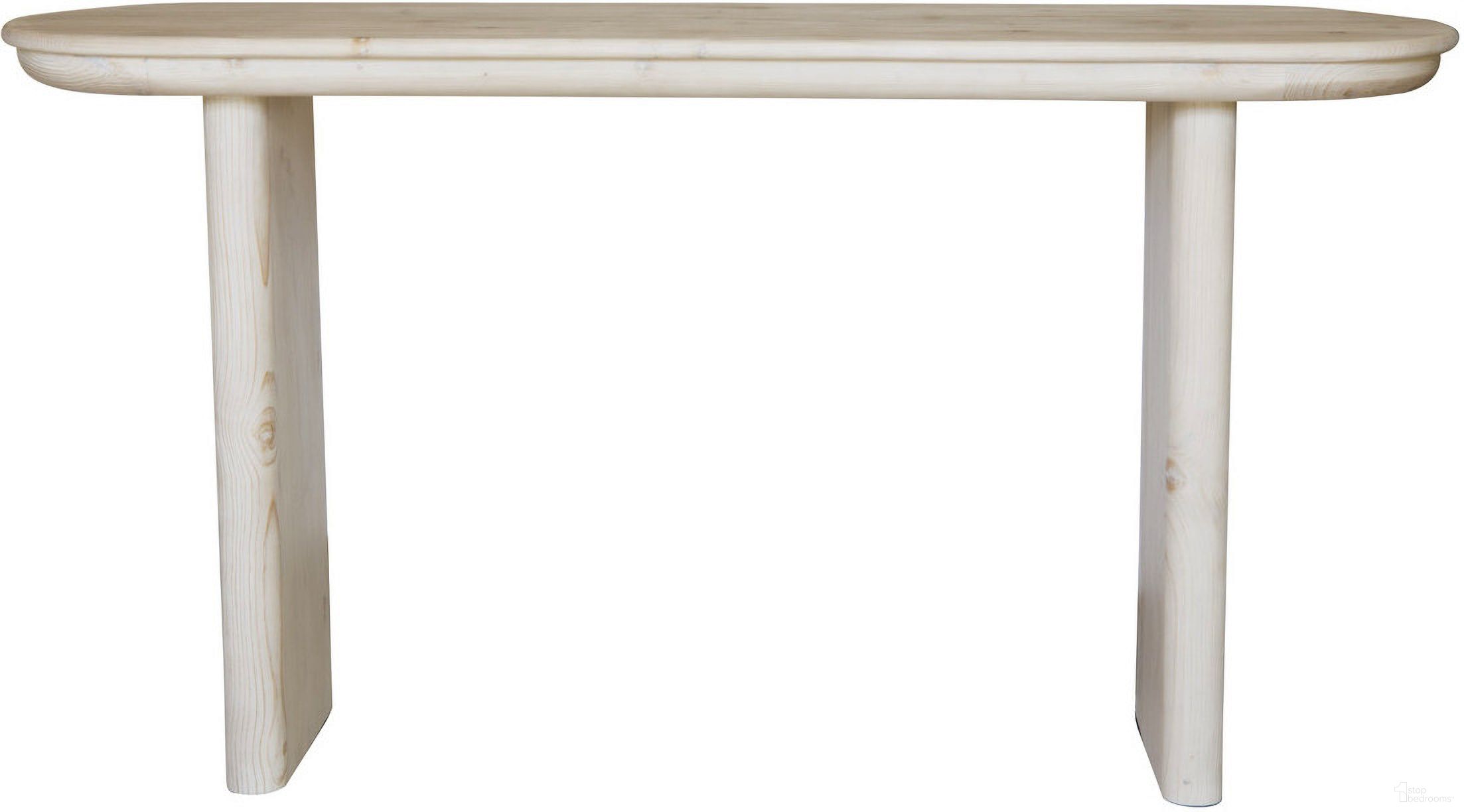 The appearance of 60 Inch Solid Wood Oval Console Table In Natural designed by Homeroots in the modern / contemporary interior design. This natural piece of furniture  was selected by 1StopBedrooms from  to add a touch of cosiness and style into your home. Sku: 555318. Material: Solid Wood.