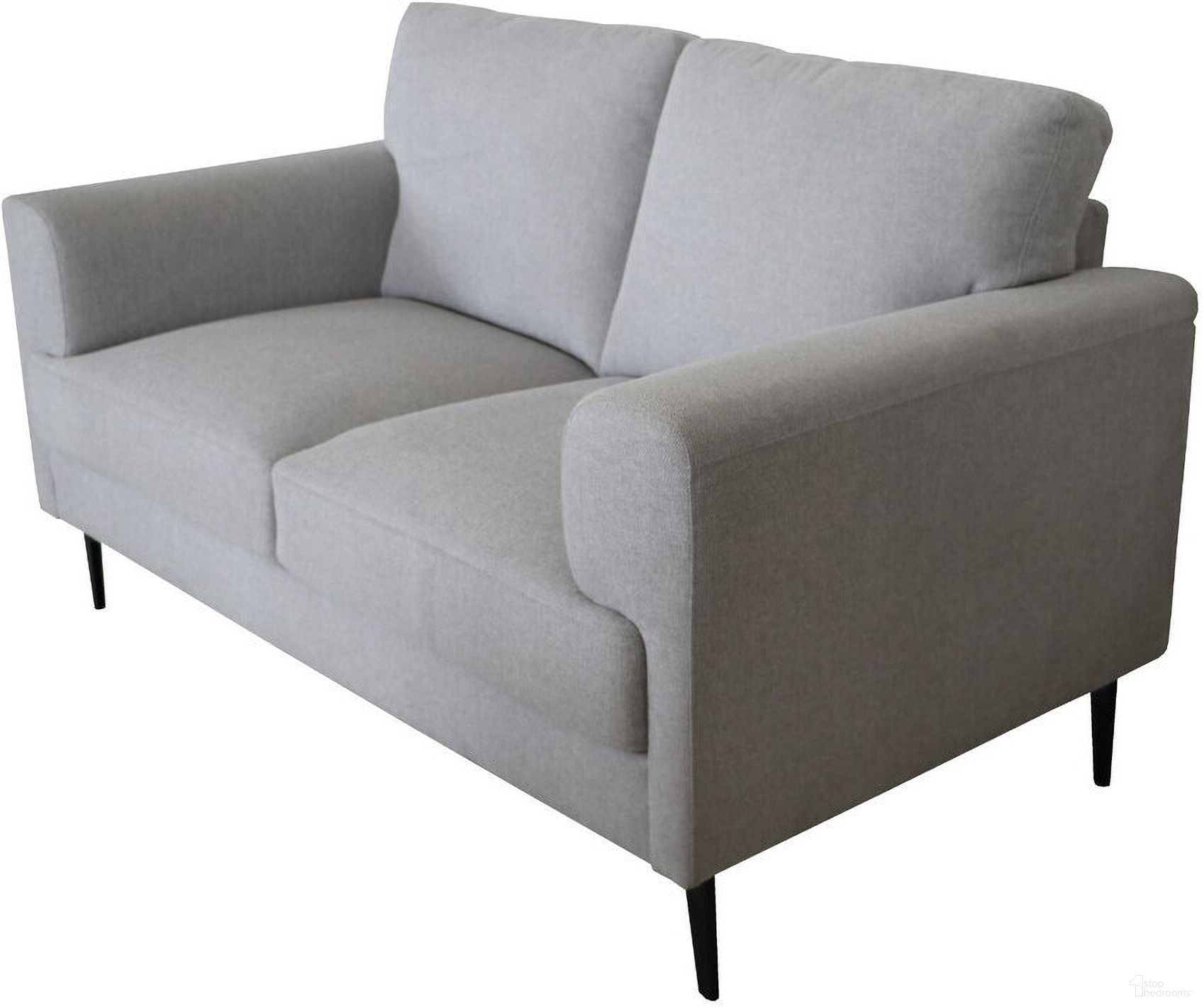 The appearance of 61 Inch Linen Loveseat In Light Gray and Black designed by Homeroots in the modern / contemporary interior design. This light gray/black piece of furniture  was selected by 1StopBedrooms from  to add a touch of cosiness and style into your home. Sku: 515733. Material: Linen.