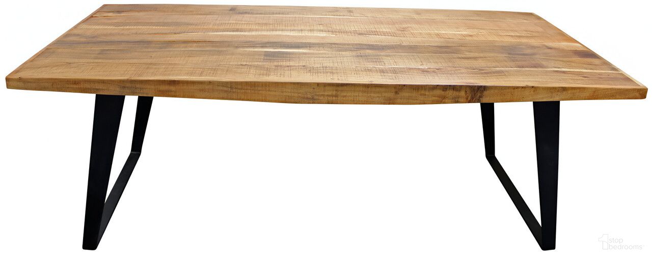 The appearance of 63 Inch Solid Wood and Iron Sled Base Dining Table In Black and Natural designed by Homeroots in the modern / contemporary interior design. This black and natural piece of furniture  was selected by 1StopBedrooms from  to add a touch of cosiness and style into your home. Sku: 488685. Table Base Style: Double Pedestal. Material: Wood. Table Top Shape: Rectangular. Size: 36" x 63".