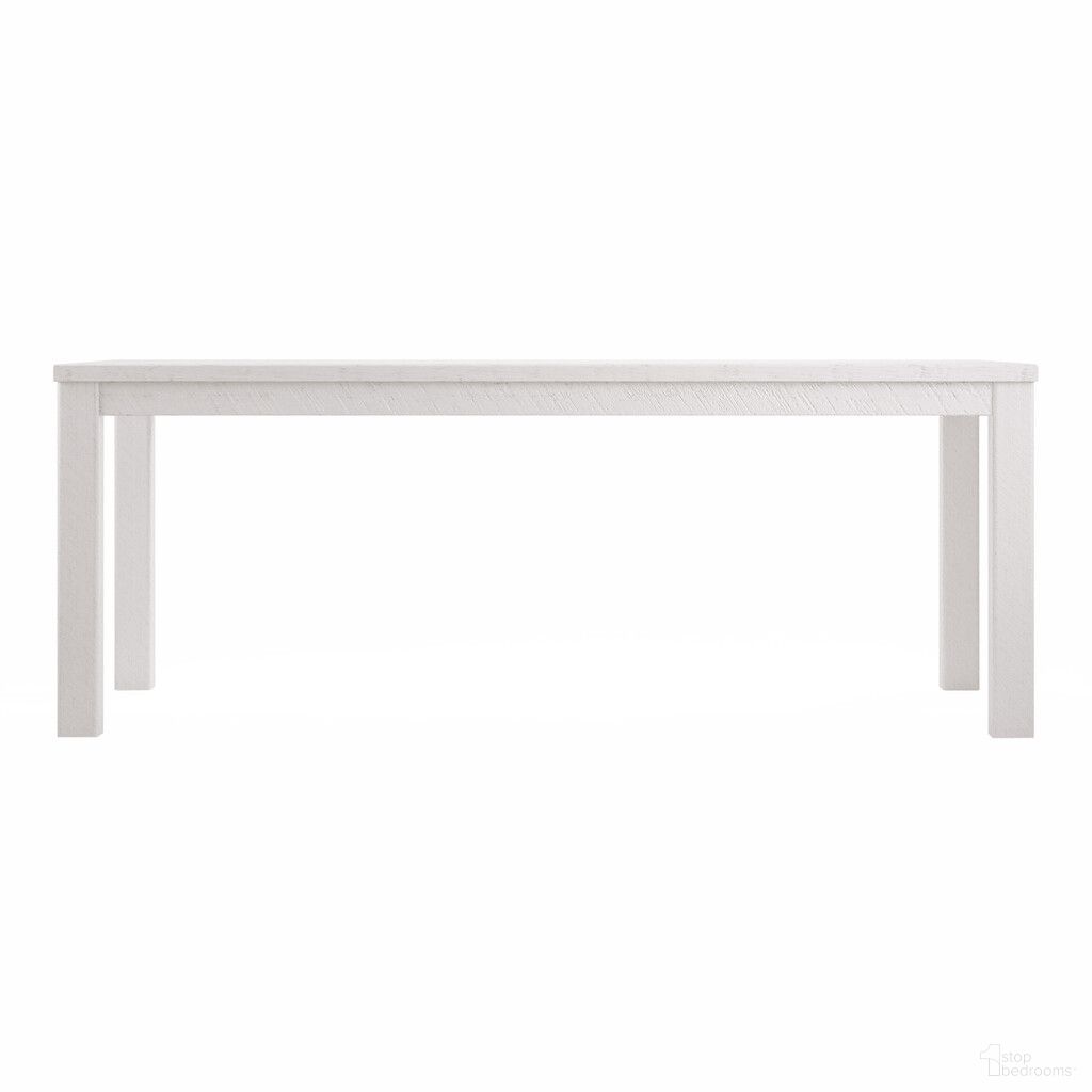 The appearance of 63 Inch Solid Wood Dining Table In White designed by Homeroots in the modern / contemporary interior design. This white piece of furniture  was selected by 1StopBedrooms from  to add a touch of cosiness and style into your home. Sku: 518912. Table Base Style: Legs. Table Top Shape: Rectangular. Size: 35" x 63". Material: Solid Wood.