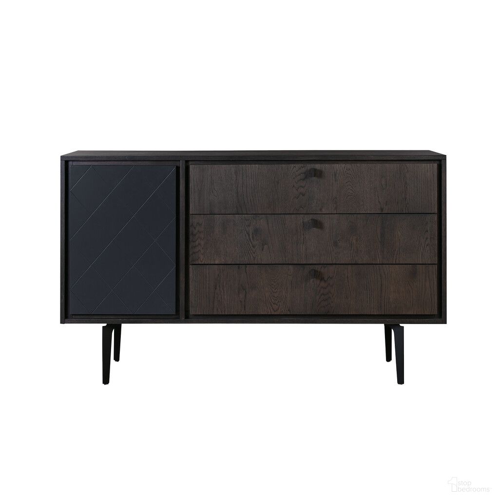 63 Inch Solid Wood Three Drawer Dresser In Gray