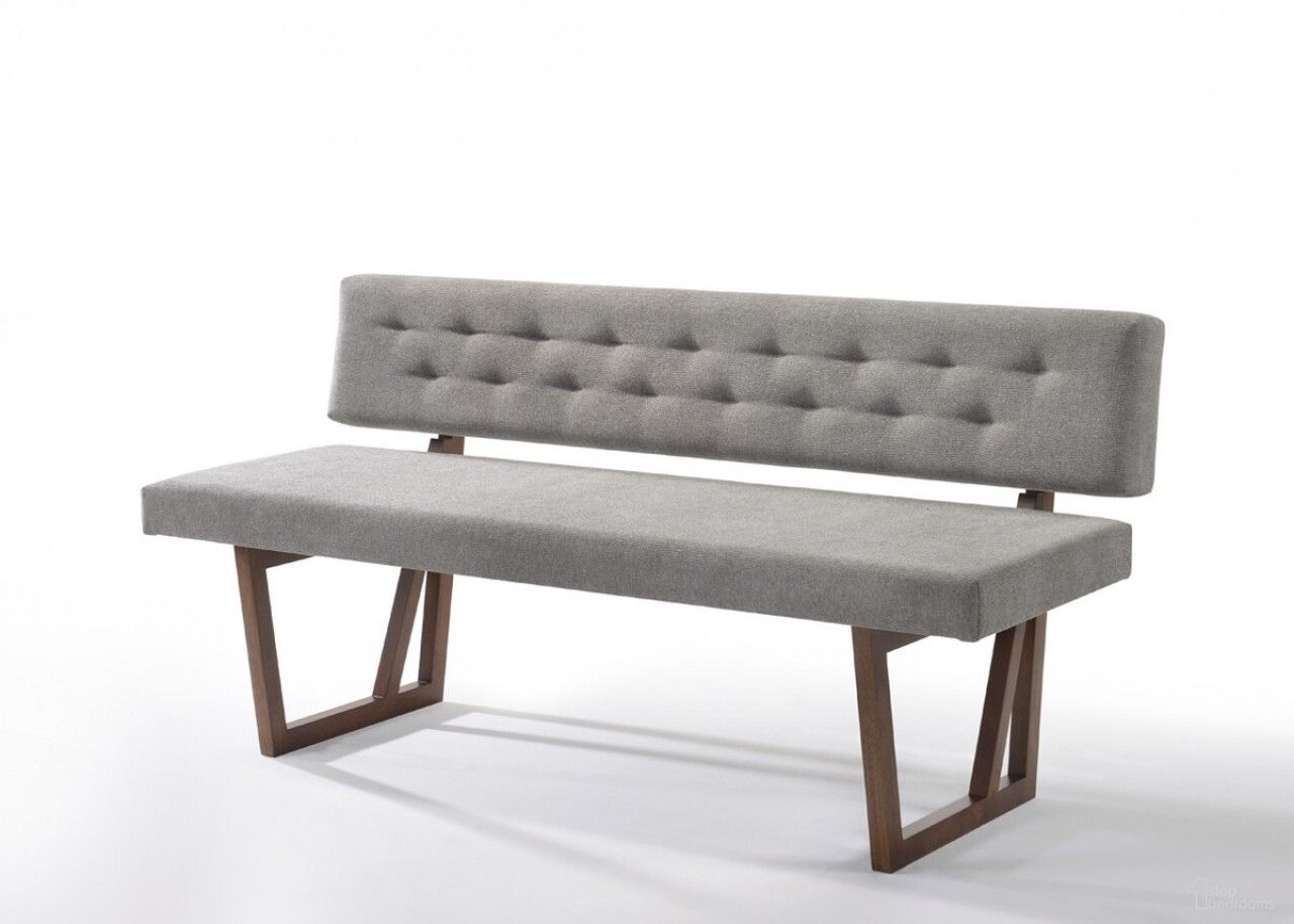The appearance of 63 Inch Upholstered Linen Blend Dining Bench In Brown and Gray designed by Homeroots in the transitional interior design. This brown and gray piece of furniture was selected by 1StopBedrooms from to add a touch of cosiness and style into your home. Sku: 473160. Material: Linen.