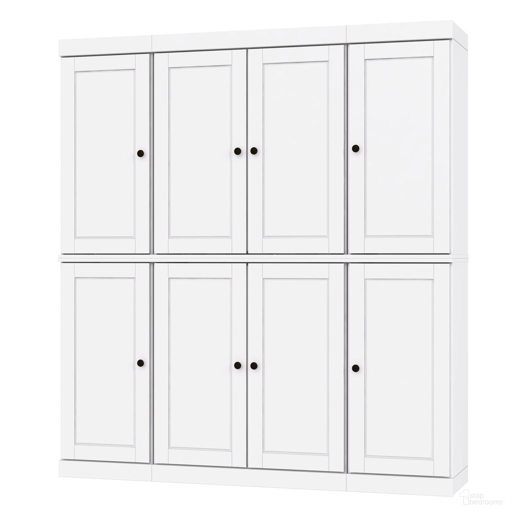 The appearance of 65 Inch Pantry Cabinet with Raised Panel Doors and Adjustable Shelves In White designed by Palace Imports in the modern / contemporary interior design. This white piece of furniture was selected by 1StopBedrooms from to add a touch of cosiness and style into your home. Sku: 9651. Material: Solid Pine Wood.