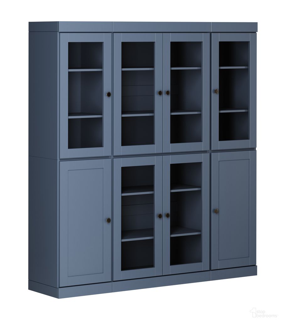 The appearance of 65 Inch Pantry China Cabinet with Clear Glass and Shaker Doors In Antique Blue designed by Palace Imports in the modern / contemporary interior design. This antique blue piece of furniture was selected by 1StopBedrooms from to add a touch of cosiness and style into your home. Sku: 343-16. Material: Solid Pine Wood.