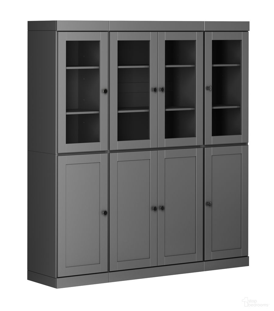 The appearance of 65 Inch Pantry China Cabinet with Shaker Doors and 2-Drawers In Gray designed by Palace Imports in the modern / contemporary interior design. This gray piece of furniture was selected by 1StopBedrooms from to add a touch of cosiness and style into your home. Sku: 3405. Material: Solid Pine Wood.