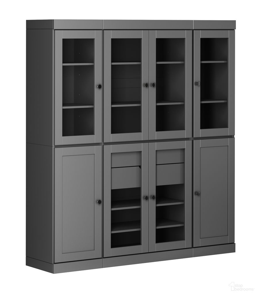 The appearance of 65 Inch Pantry China Cabinet with Shaker Doors and 2-Drawers In Gray designed by Palace Imports in the modern / contemporary interior design. This gray piece of furniture was selected by 1StopBedrooms from to add a touch of cosiness and style into your home. Sku: 3445. Material: Solid Pine Wood.