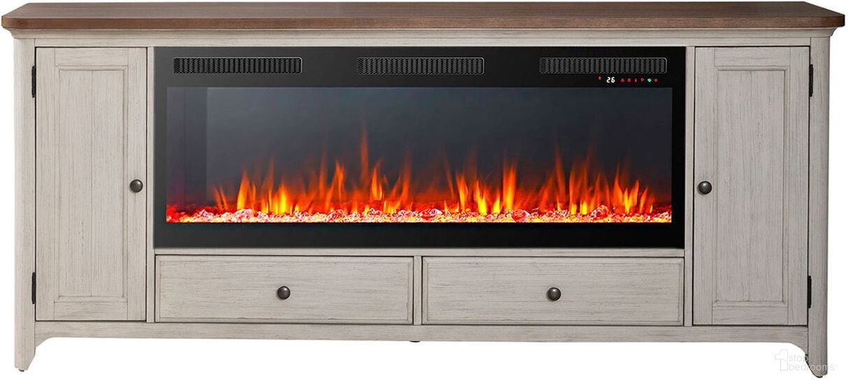 The appearance of 652 80 Inch Console with Fire FTS In Brown designed by Liberty in the transitional interior design. This brown piece of furniture was selected by 1StopBedrooms from Fireplace Collection to add a touch of cosiness and style into your home. Sku: FIRE-652-TV80FTS;50FIREBOX. Material: Wood.