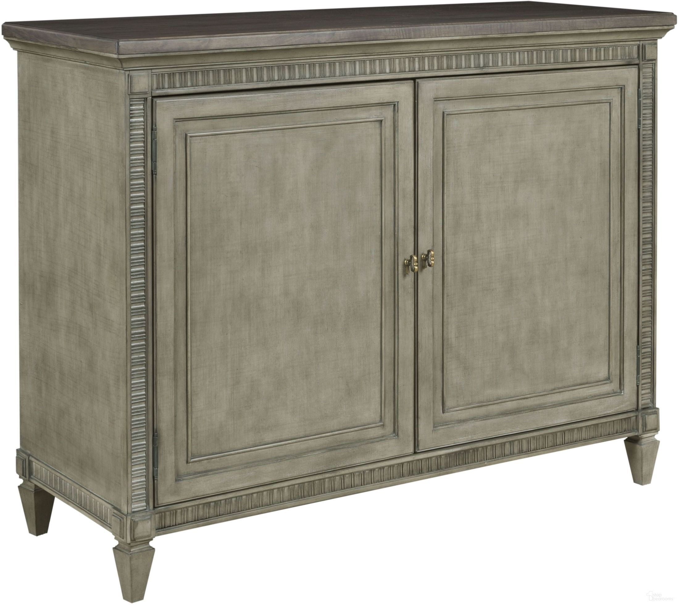 The appearance of Savona Versaille and Elm Kristian Buffet designed by American Drew in the transitional interior design. This brown piece of furniture was selected by 1StopBedrooms from Savona Collection to add a touch of cosiness and style into your home. Sku: 654-850. Material: Wood.