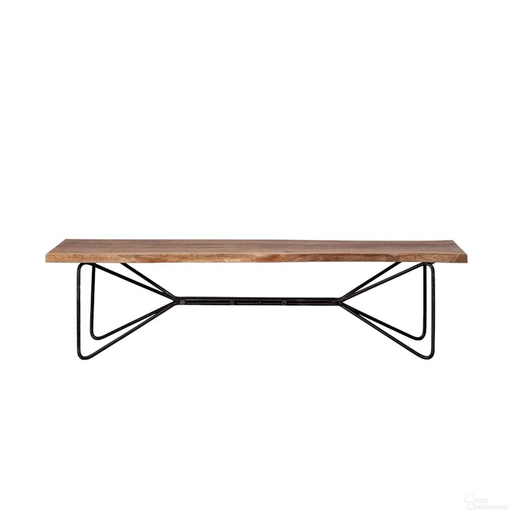 The appearance of 66 Inch Distressed Live Edge Solid Wood Dining Bench In Black and Brown designed by Homeroots in the rustic / southwestern interior design. This black and brown piece of furniture was selected by 1StopBedrooms from to add a touch of cosiness and style into your home. Sku: 376183. Material: Solid Wood.