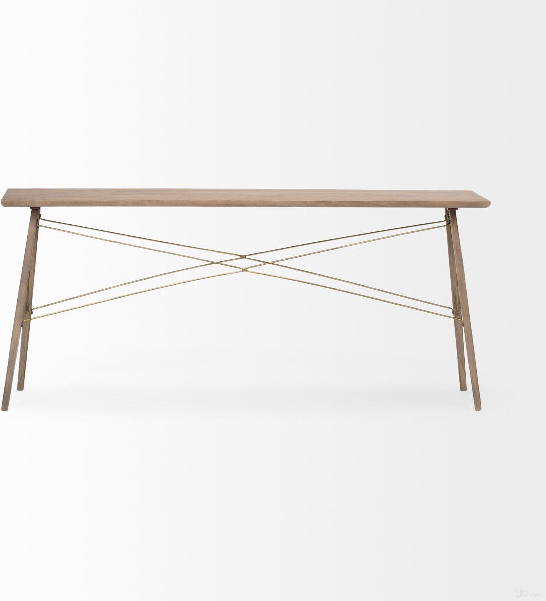 The appearance of 66 Inch Solid Wood Console Table In Brown designed by Homeroots in the rustic / southwestern interior design. This brown piece of furniture was selected by 1StopBedrooms from to add a touch of cosiness and style into your home. Sku: 380221. Material: Solid Wood.