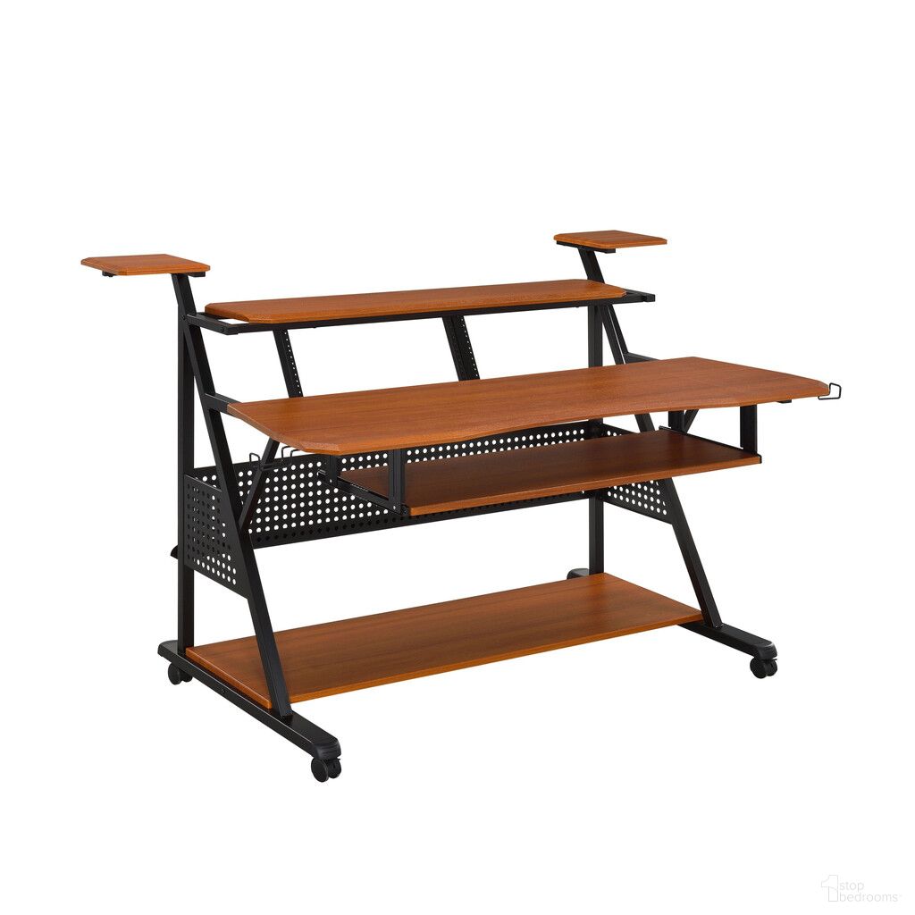 The appearance of 67 Inch Music Desk In Black and Brown designed by Homeroots in the modern / contemporary interior design. This black and brown piece of furniture was selected by 1StopBedrooms from to add a touch of cosiness and style into your home. Sku: 491536. Material: Wood.