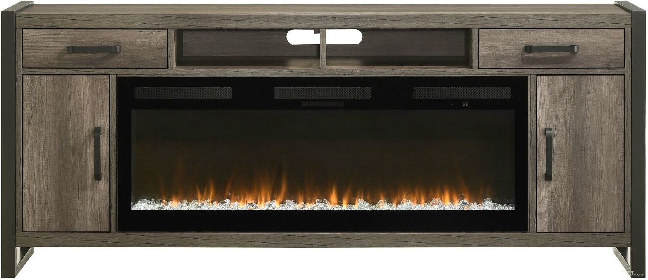 The appearance of 686 78 Inch Console with Fire FTS In Brown designed by Liberty in the transitional interior design. This brown piece of furniture was selected by 1StopBedrooms from Fireplace Collection to add a touch of cosiness and style into your home. Sku: FIRE-686-TV78FTS;50FIREBOX. Material: Wood.