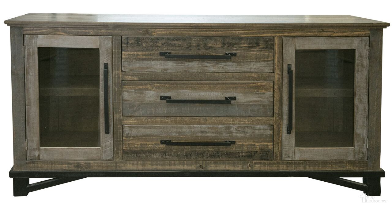 The appearance of 69 Inch Solid and Manufactured Wood Distressed Buffet Table In Brown designed by Homeroots in the rustic / southwestern interior design. This brown piece of furniture was selected by 1StopBedrooms from to add a touch of cosiness and style into your home. Sku: 527103. Material: Wood.