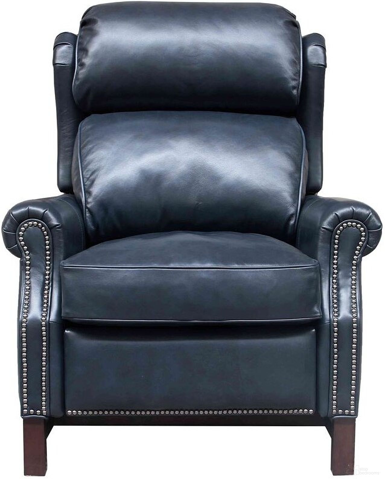 The appearance of Thornfield Recliner (Blue) designed by BarcaLounger in the transitional interior design. This blue piece of furniture was selected by 1StopBedrooms from Thornfield Collection to add a touch of cosiness and style into your home. Sku: 73164570047. Material: Leather.