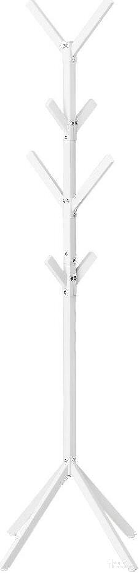 The appearance of 70 Inch Coat Rack In White Metal designed by Monarch Specialties in the modern / contemporary interior design. This white piece of furniture  was selected by 1StopBedrooms from  to add a touch of cosiness and style into your home. Sku: I 2059. Material: Metal.