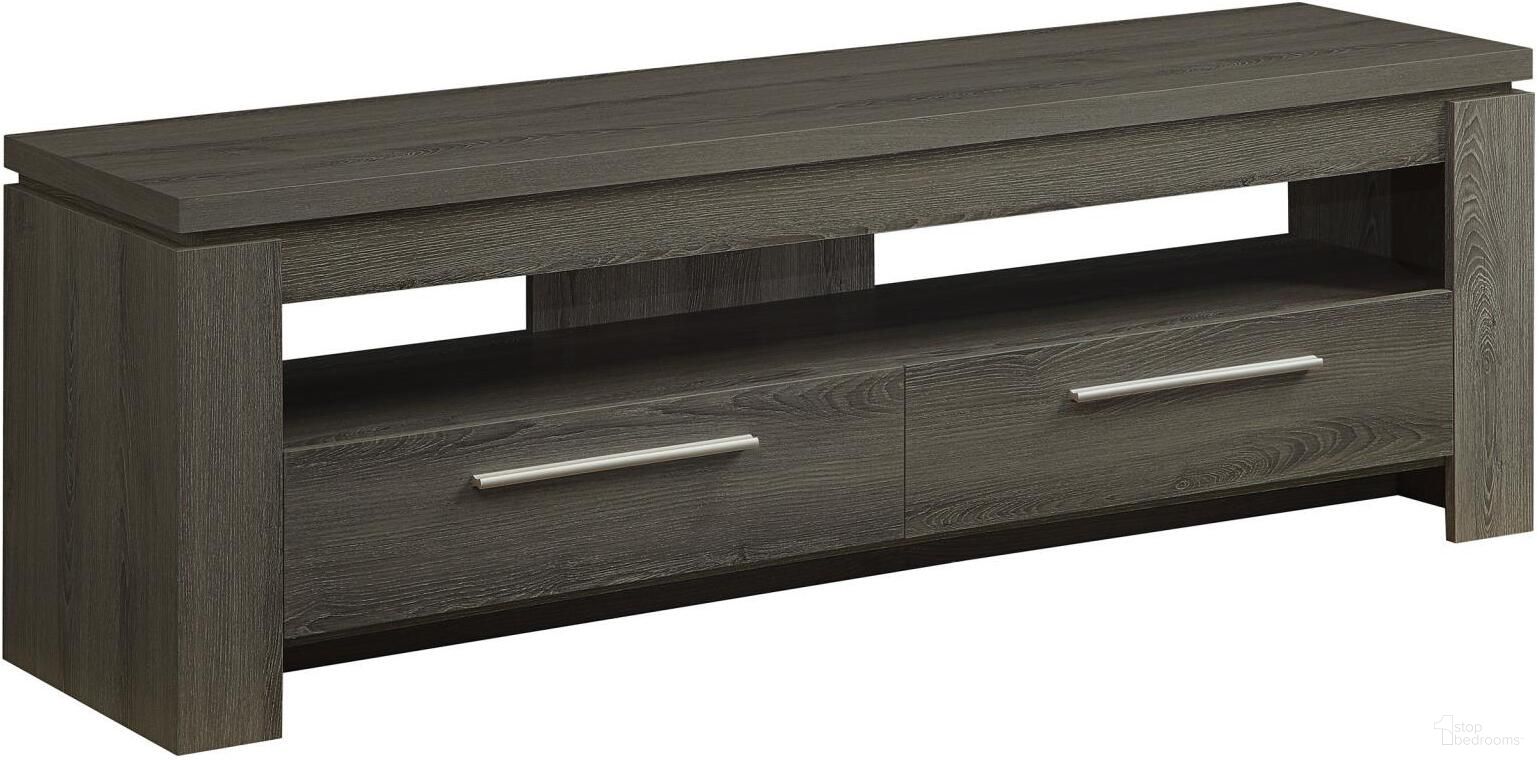 Elkton 2-drawer TV Console Weathered Grey
