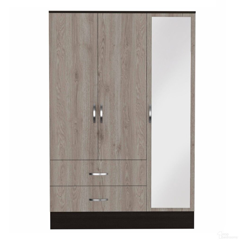 The appearance of 71 Inch Mirrored Two Drawer Combo Dresser In Black and Brown designed by Homeroots in the modern / contemporary interior design. This black and brown piece of furniture was selected by 1StopBedrooms from to add a touch of cosiness and style into your home. Sku: 403744. Material: Mirrored Glass.