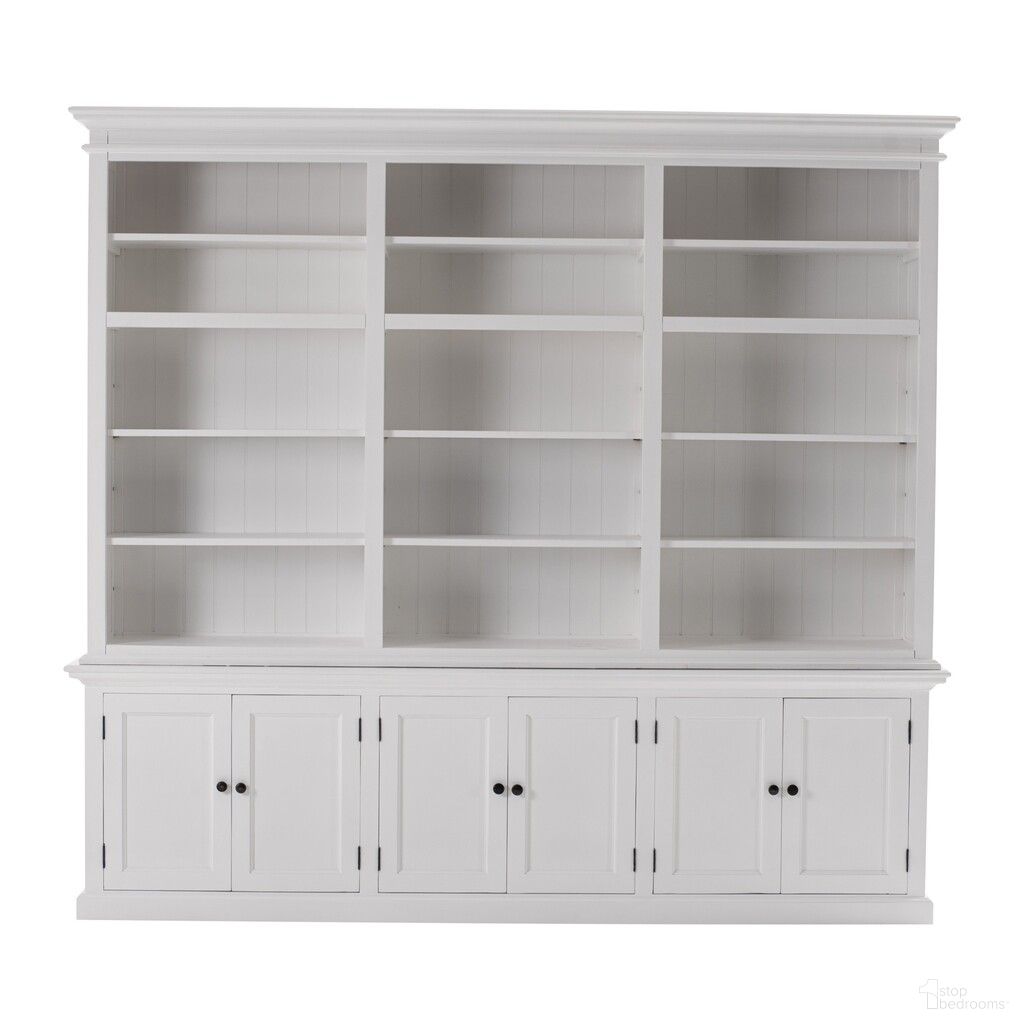 The appearance of 71 Inch Solid Wood Frame Dining Hutch with Multiple Shelves and Three Drawers In White designed by Homeroots in the transitional interior design. This white piece of furniture  was selected by 1StopBedrooms from  to add a touch of cosiness and style into your home. Sku: 397128. Material: Solid Wood.