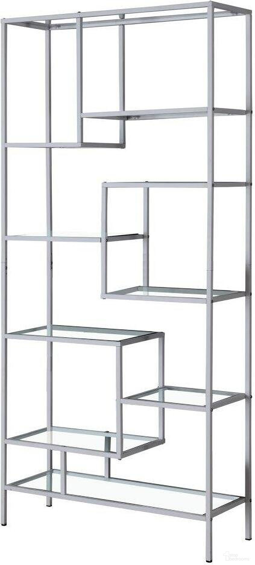 The appearance of 72 Inch Bookcase In Silver Metal With Tempered Glass designed by Monarch Specialties in the modern / contemporary interior design. This silver piece of furniture was selected by 1StopBedrooms from to add a touch of cosiness and style into your home. Sku: I 7158. Material: Metal.