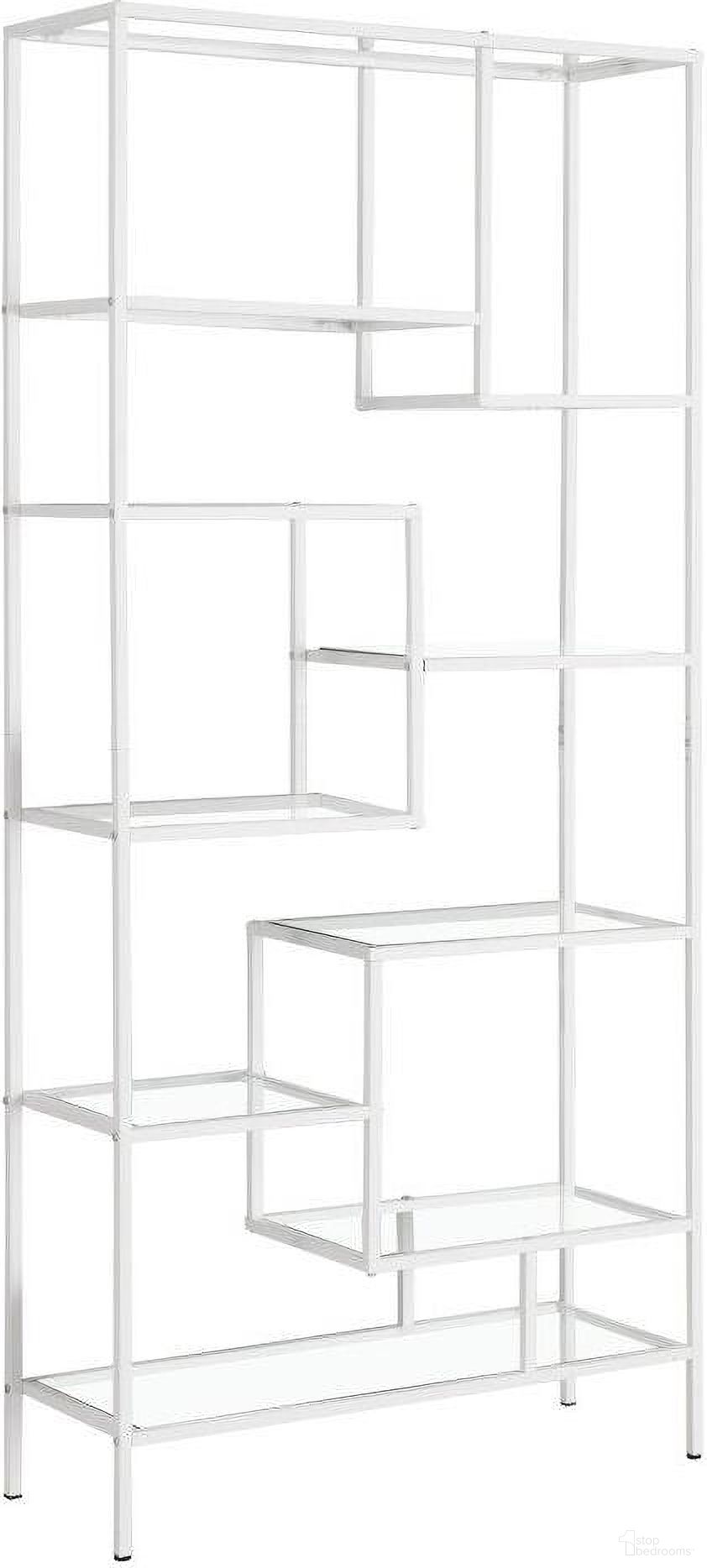 The appearance of 72 Inch Bookcase In White Metal With Tempered Glass designed by Monarch Specialties in the modern / contemporary interior design. This white piece of furniture was selected by 1StopBedrooms from to add a touch of cosiness and style into your home. Sku: I 7159. Material: Metal.