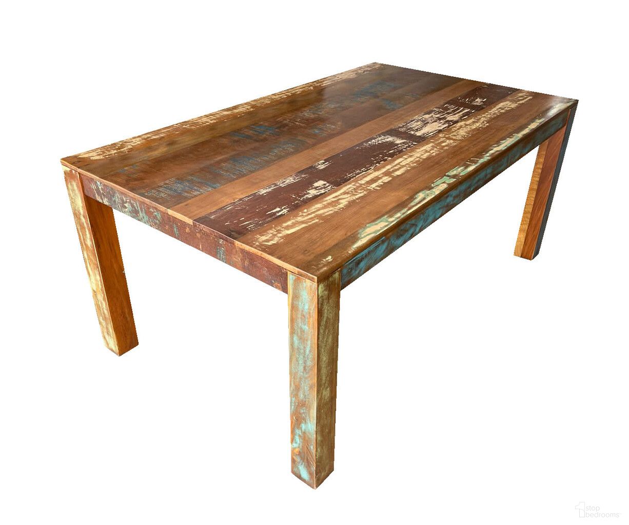 The appearance of 72 Inch Solid Wood Dining Table In Brown designed by Homeroots in the rustic / southwestern interior design. This brown piece of furniture  was selected by 1StopBedrooms from  to add a touch of cosiness and style into your home. Sku: 488595. Table Base Style: Legs. Table Top Shape: Rectangular. Size: 36" x 72". Material: Solid Wood.