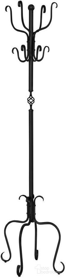 The appearance of 74 Inch Traditional Hammered Black Metal Coat Rack designed by Monarch Specialties in the modern / contemporary interior design. This black piece of furniture  was selected by 1StopBedrooms from  to add a touch of cosiness and style into your home. Sku: I 2065. Material: Metal.