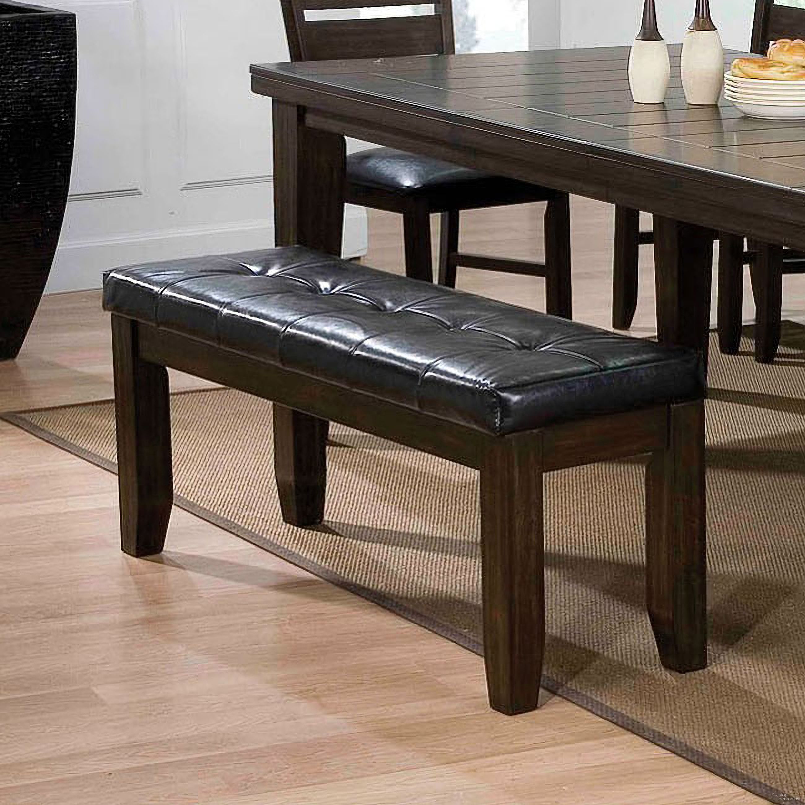 The appearance of Urbana Bench (Espresso) designed by ACME in the transitional interior design. This espresso piece of furniture was selected by 1StopBedrooms from Urbana Collection to add a touch of cosiness and style into your home. Sku: 74625. Material: Vinyl.