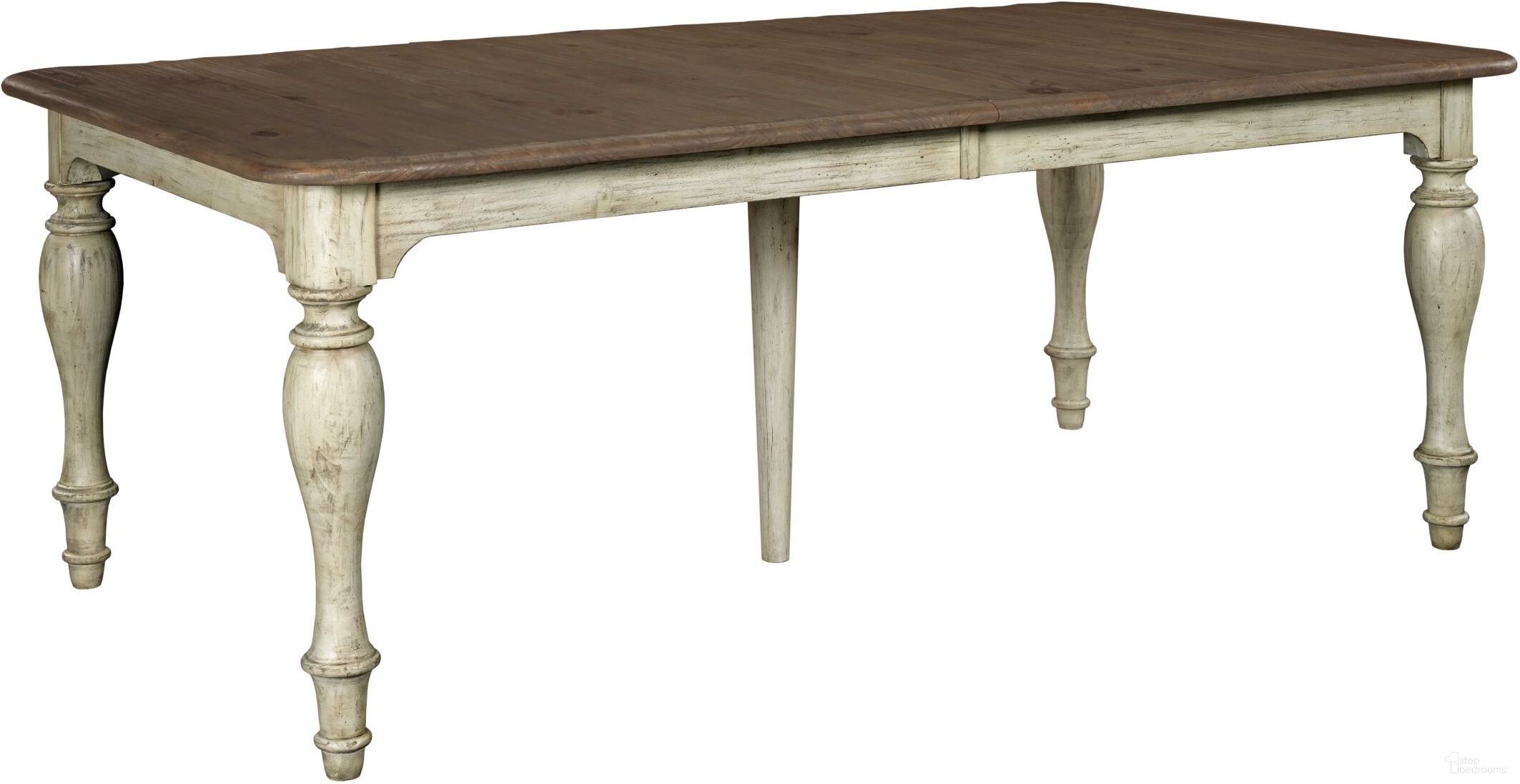 The appearance of Weatherford Cornsilk Canterbury Extendable Rectangular Dining Table designed by Kincaid in the transitional interior design. This cream piece of furniture was selected by 1StopBedrooms from Weatherford Collection to add a touch of cosiness and style into your home. Sku: 75-054. Table Base Style: Legs. Material: Wood. Table Top Shape: Rectangular. Size: 44" x 78".