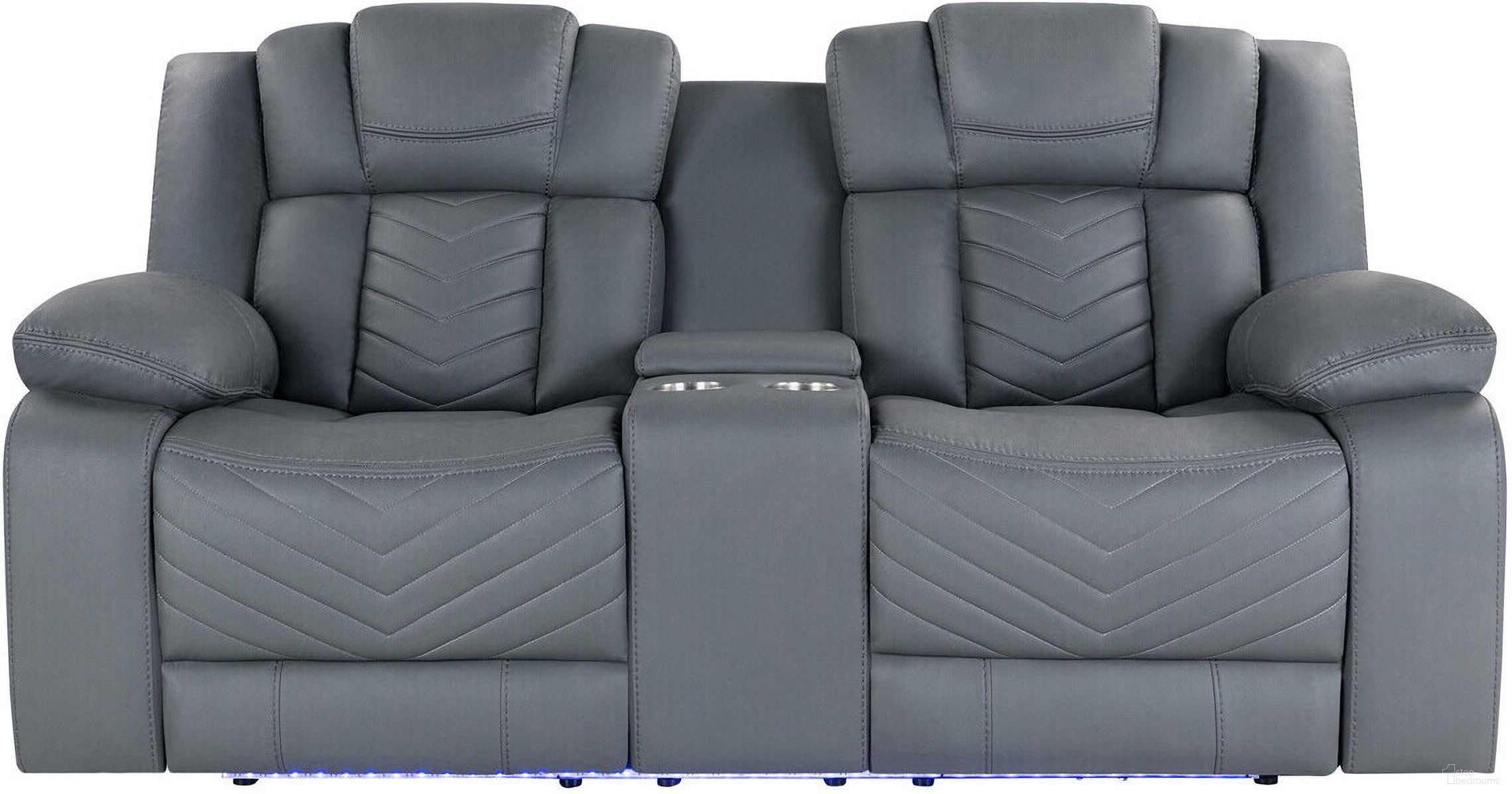 The appearance of 75 Inch Faux Leather Power Reclining Loveseat with Storage In Light Gray designed by Homeroots in the modern / contemporary interior design. This light gray piece of furniture was selected by 1StopBedrooms from to add a touch of cosiness and style into your home. Sku: 561563. Material: Faux Leather.