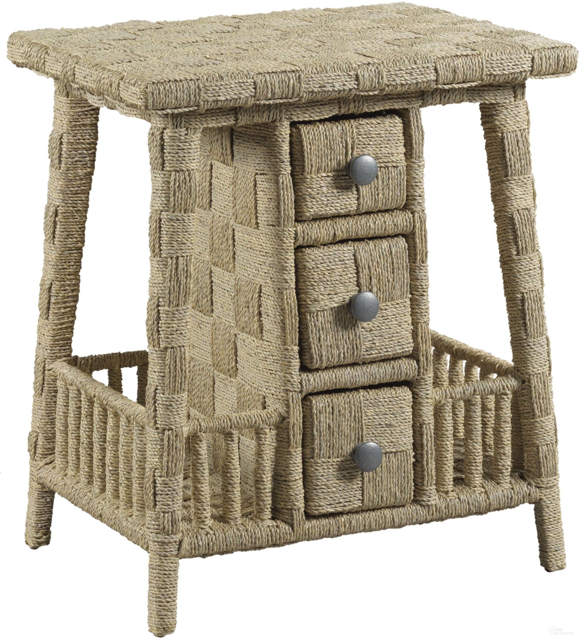 The appearance of Litchfield Tinted Natural Carolina Accent Table designed by American Drew in the modern / contemporary interior design. This brown piece of furniture was selected by 1StopBedrooms from Litchfield Collection to add a touch of cosiness and style into your home. Sku: 750-918. Material: Wood.