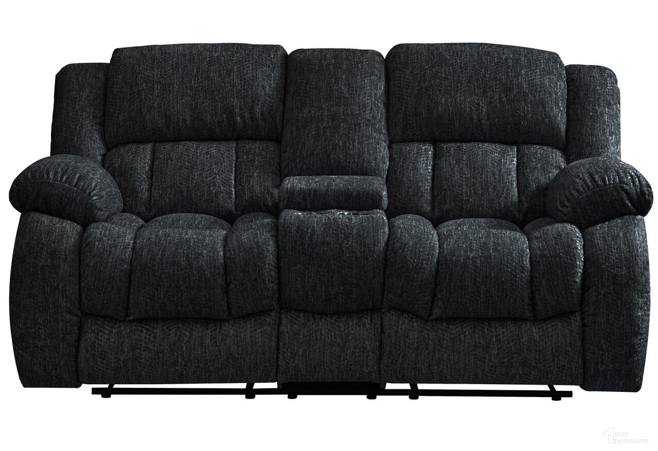 The appearance of 77 Inch Manual Reclining Loveseat with Storage In Black designed by Homeroots in the transitional interior design. This black piece of furniture  was selected by 1StopBedrooms from  to add a touch of cosiness and style into your home. Sku: 561561. Material: Faux Leather.