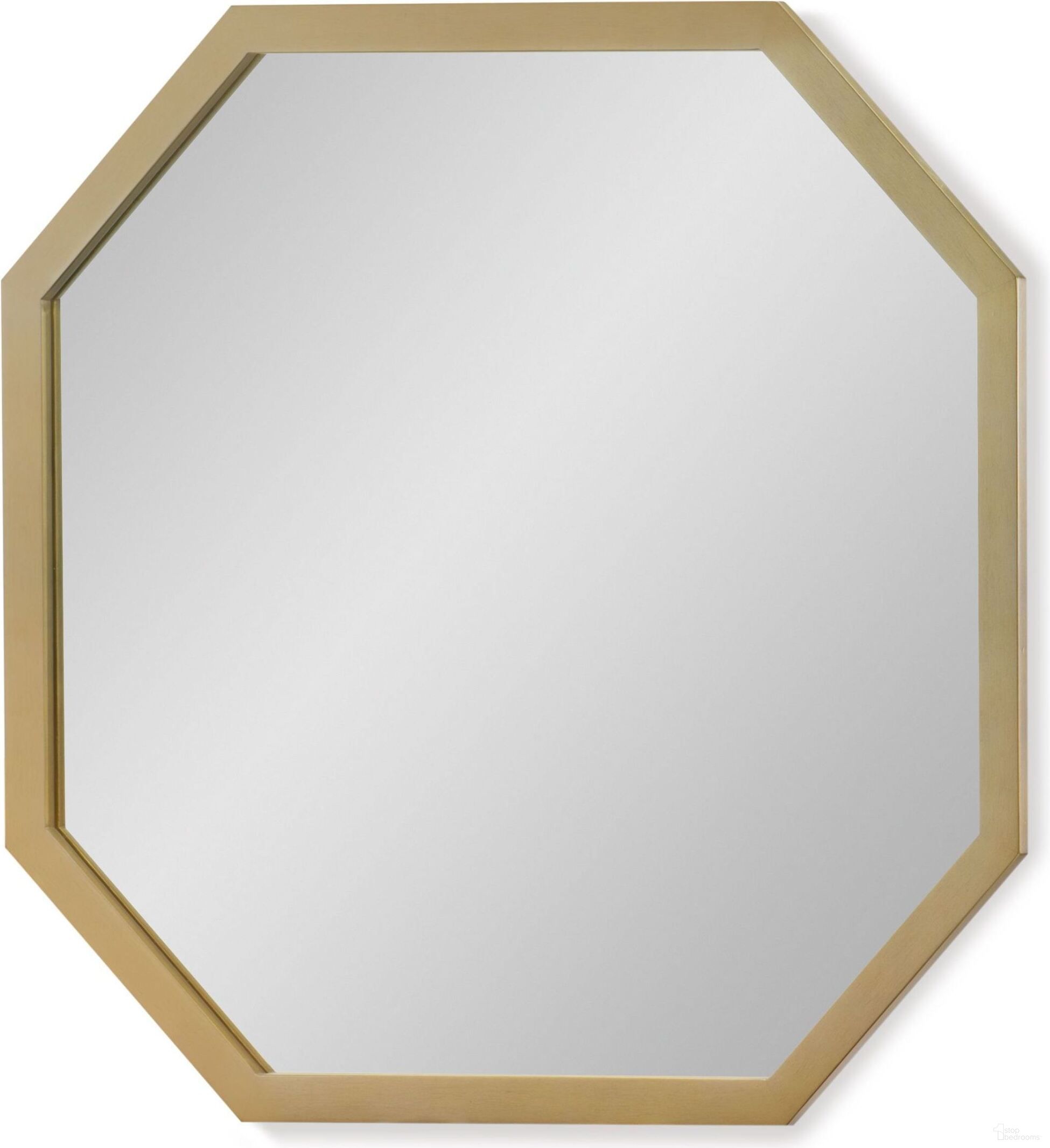The appearance of Chelsea Mirror In Gold designed by Legacy Classic in the transitional interior design. This gold piece of furniture was selected by 1StopBedrooms from Chelsea Collection to add a touch of cosiness and style into your home. Sku: N7810-0101. Material: Glass.