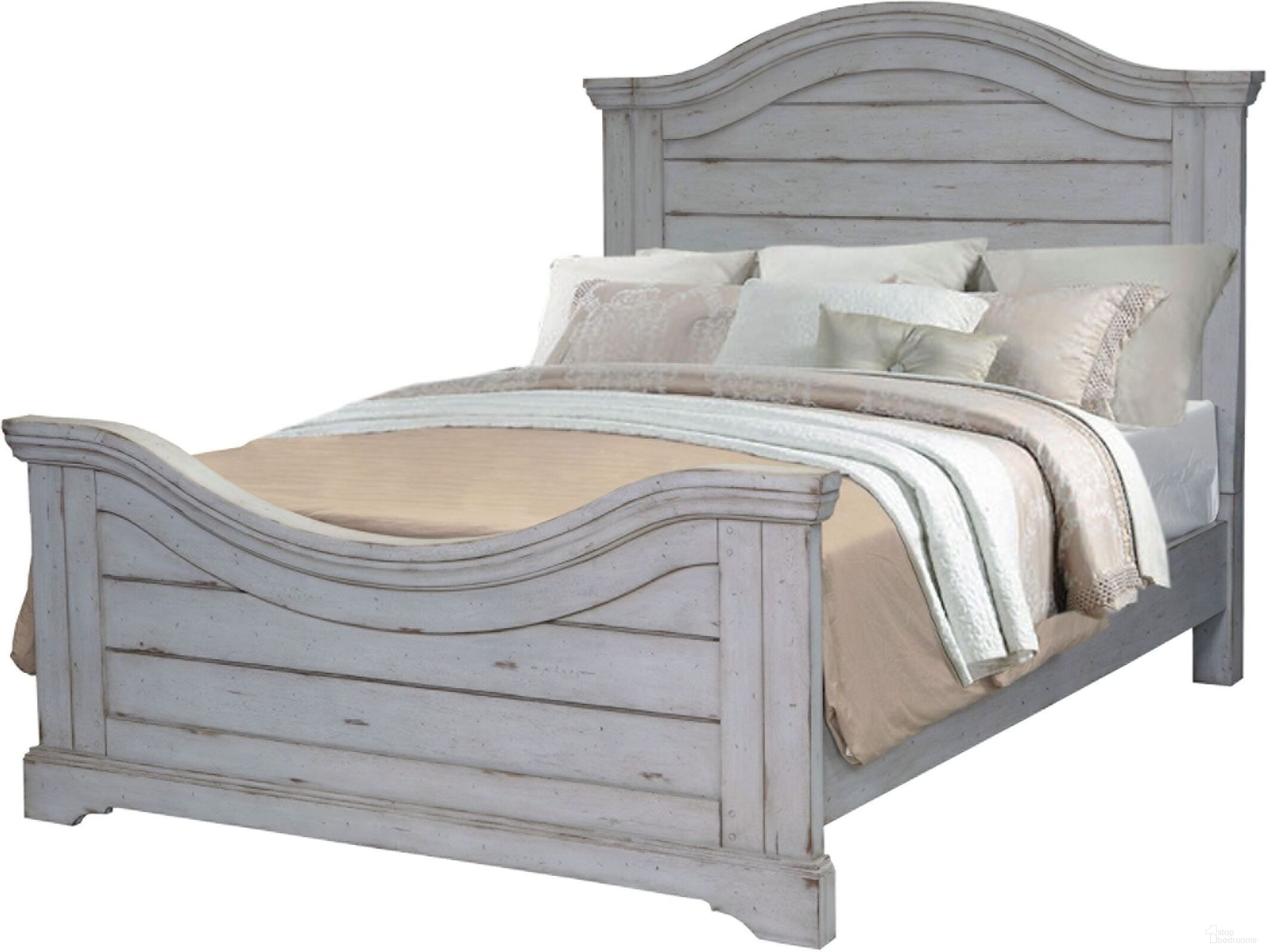 The appearance of Stonebrook Antique Gray Queen Panel Bed designed by American Woodcrafters in the traditional interior design. This gray piece of furniture was selected by 1StopBedrooms from Stonebrook Collection to add a touch of cosiness and style into your home. Sku: 7820-950;7820-952;7820-880. Bed Type: Panel Bed. Material: Wood. Bed Size: Queen.