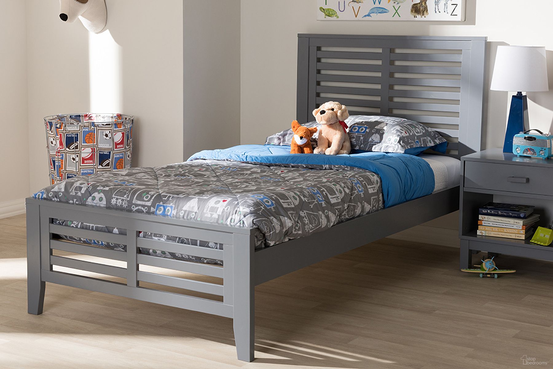 The appearance of Baxton Studio Sedona Modern Classic Mission Style Grey-Finished Wood Twin Platform Bed designed by Baxton Studio in the modern / contemporary interior design. This grey piece of furniture  was selected by 1StopBedrooms from Sedona Collection to add a touch of cosiness and style into your home. Sku: HT1704-Grey-Twin. Bed Type: Platform Bed. Bed Size: Twin. Material: Rubberwood.