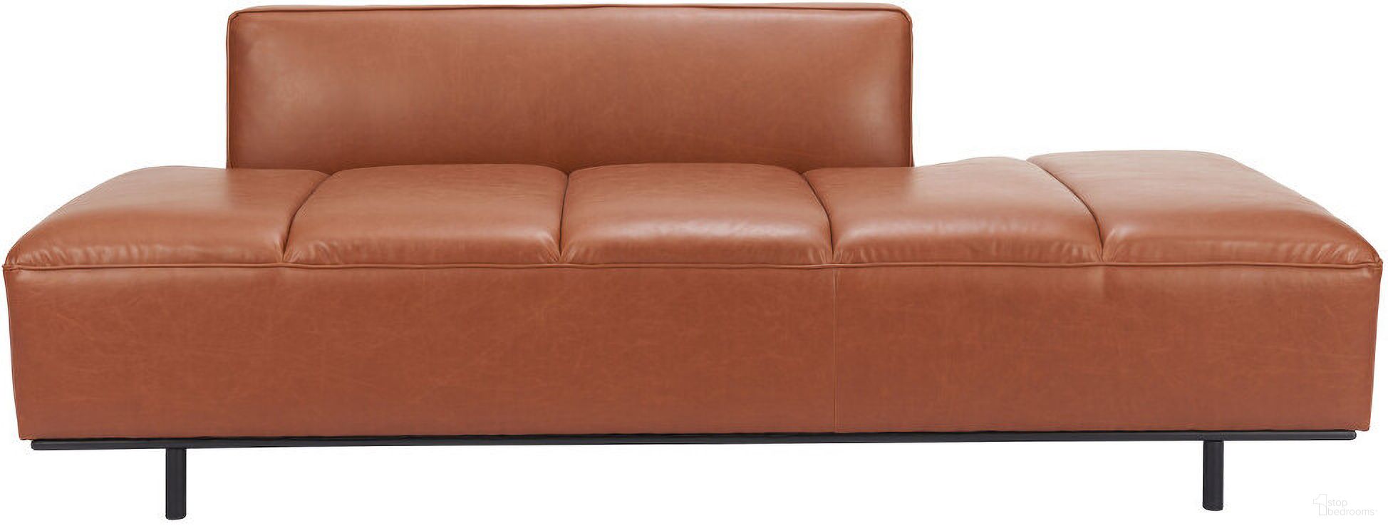 The appearance of 79 Inch Faux Leather Sofa with Black Legs In Brown designed by Homeroots in the modern / contemporary interior design. This brown piece of furniture was selected by 1StopBedrooms from to add a touch of cosiness and style into your home. Sku: 396461. Material: Faux Leather.