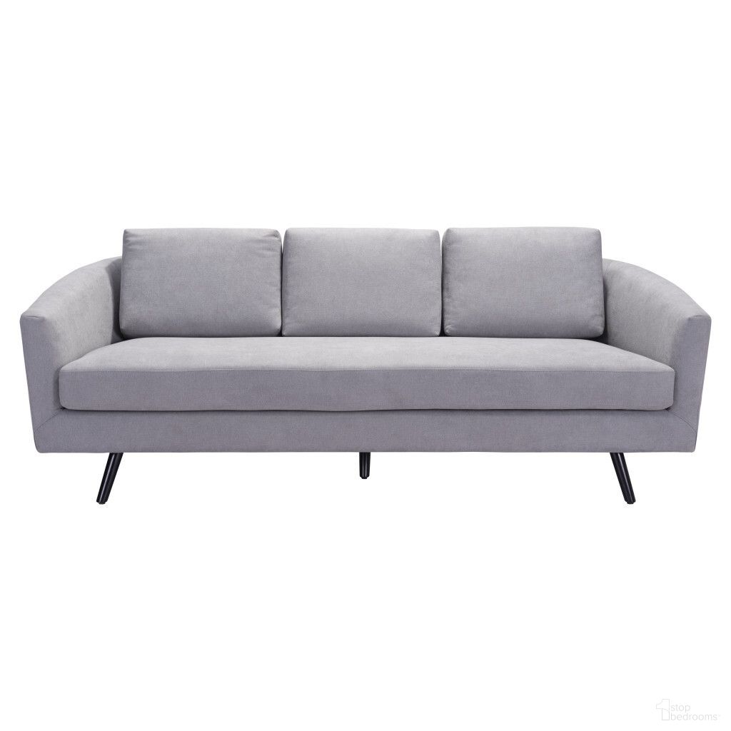 The appearance of 79 Inch Polyester Sofa with Black Legs In Gray designed by Homeroots in the modern / contemporary interior design. This gray piece of furniture was selected by 1StopBedrooms from to add a touch of cosiness and style into your home. Sku: 396462. Material: Polyester.