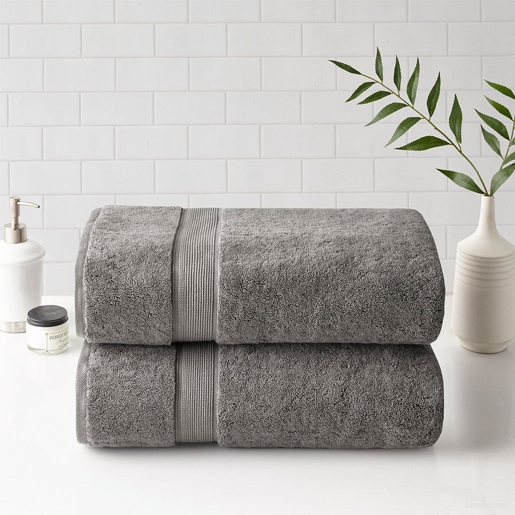 The appearance of 800gsm Ultra-Soft Cotton Absorbent 2 Piece Towel Set In Grey designed by Olliix in the transitional interior design. This grey piece of furniture was selected by 1StopBedrooms from 800gsm Collection to add a touch of cosiness and style into your home. Sku: MPS73-430. Material: Cotton.