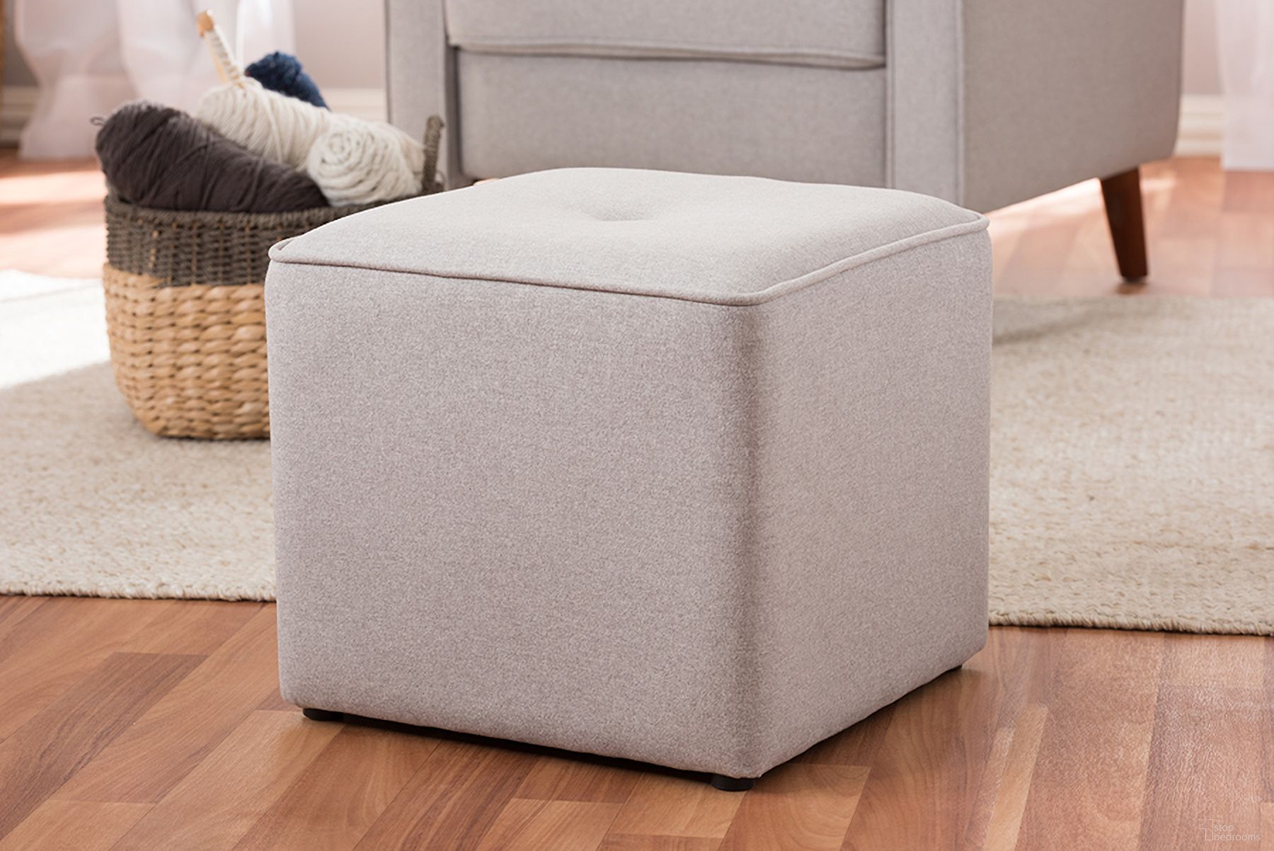 The appearance of Baxton Studio Corinne Modern And Contemporary Light Grey Fabric Upholstered Ottoman designed by Baxton Studio in the modern / contemporary interior design. This light grey piece of furniture was selected by 1StopBedrooms from Corinne Collection to add a touch of cosiness and style into your home. Sku: 1709-Light Gray. Material: Fabric.